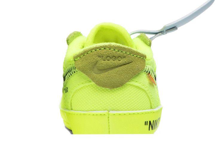 Kids' Sneakers Nike Air Force 1 Low Off-White Volt (I) Volt/Hyper Jade-Cone-Black