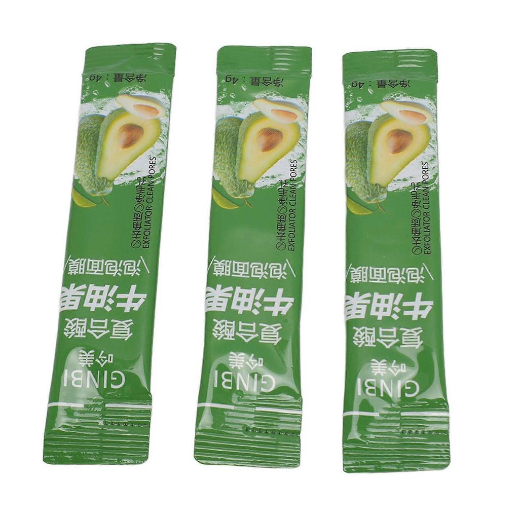 36pcs 4g Avocado Foam Face Mask Pore Refining Deep Cleansing Oil Control Skin Brightening Foam Mask