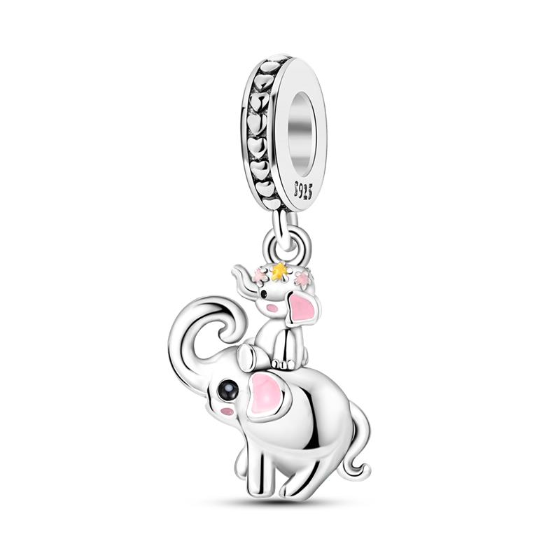 New Copper Cute Animal Series Charms Fit Original Pan Bracelet Diy Beads For Women Birthday Fine Jewelry Gift