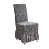 Elastic Dinning Chair Protective Case Full Wrap Chair Skirt  Dinning Table