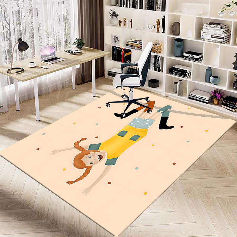 1PC Girl Rope Extra Large Non Slip Floor Carpet, Office, Family, Bedroom, Studio Large Area Rug Indoor Rugs