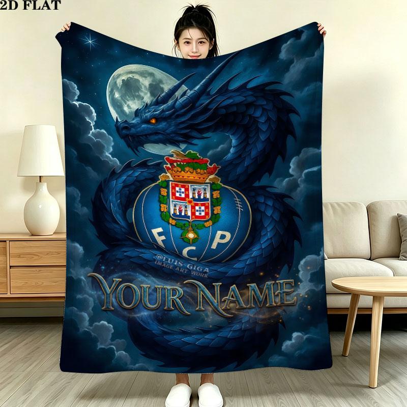 Custom Fc Porto Blanket, High quality Comfortable for All Seasons, Home Decor, Warmth and Comfort