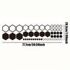 52pcs Honeycomb Auto Vinyl Decals Large and Small Combination Hexagonal Stickers DIY Car Body Cool Styling Open Style Decoration