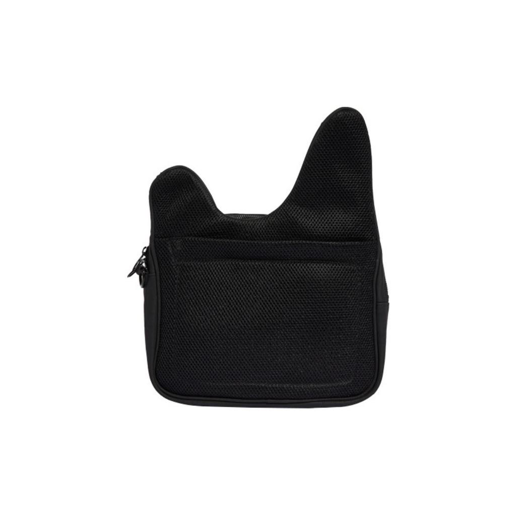 Adidas Originals Trefoil Letter Logo Retro Polyurethane Chest Bag Crossbody Bag Unisex bags Black HD9692