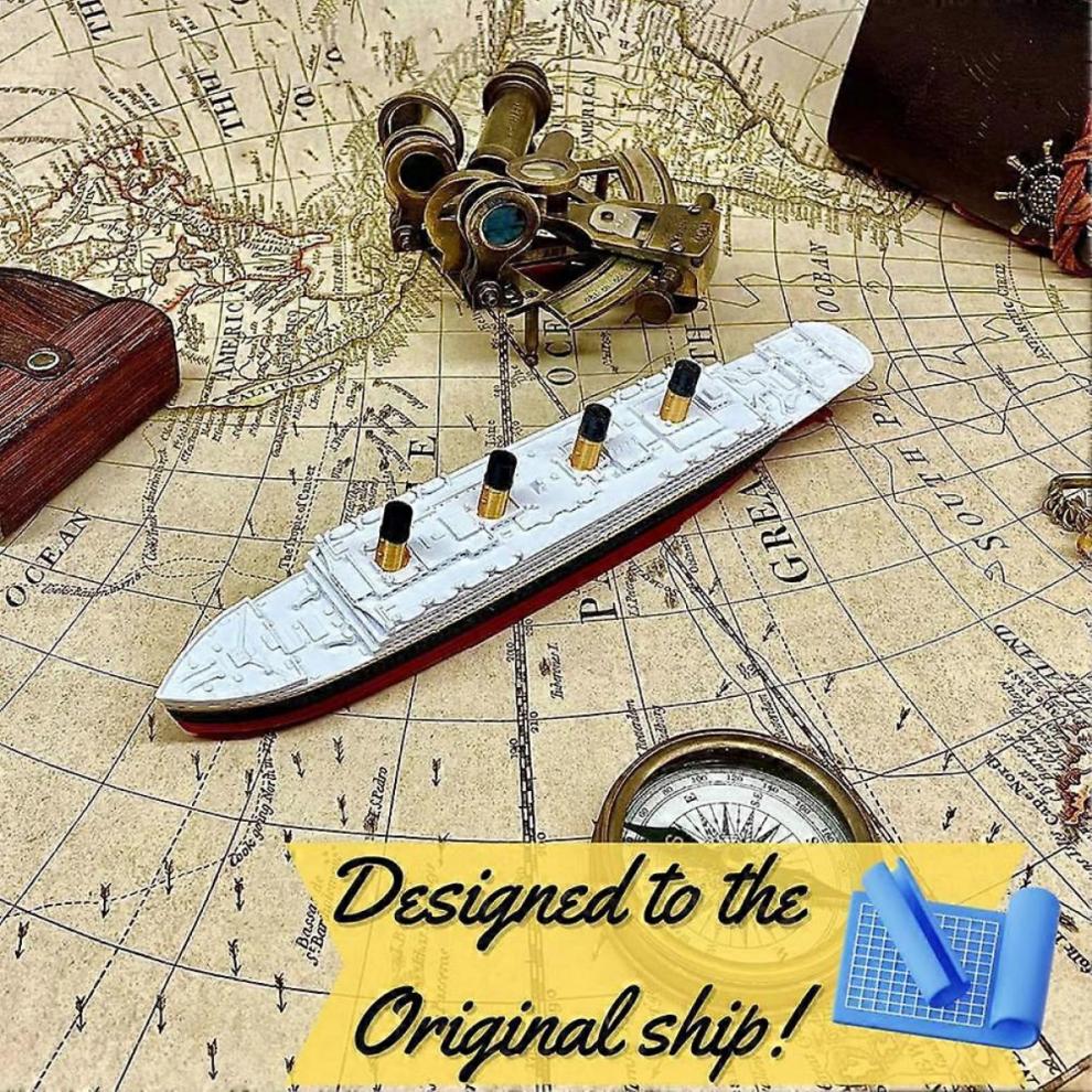 Realistic Split In Half Titanic Bath Toy and Pool Toy, Titanic Topper, Historically Accurate Breakable Titanic Boat