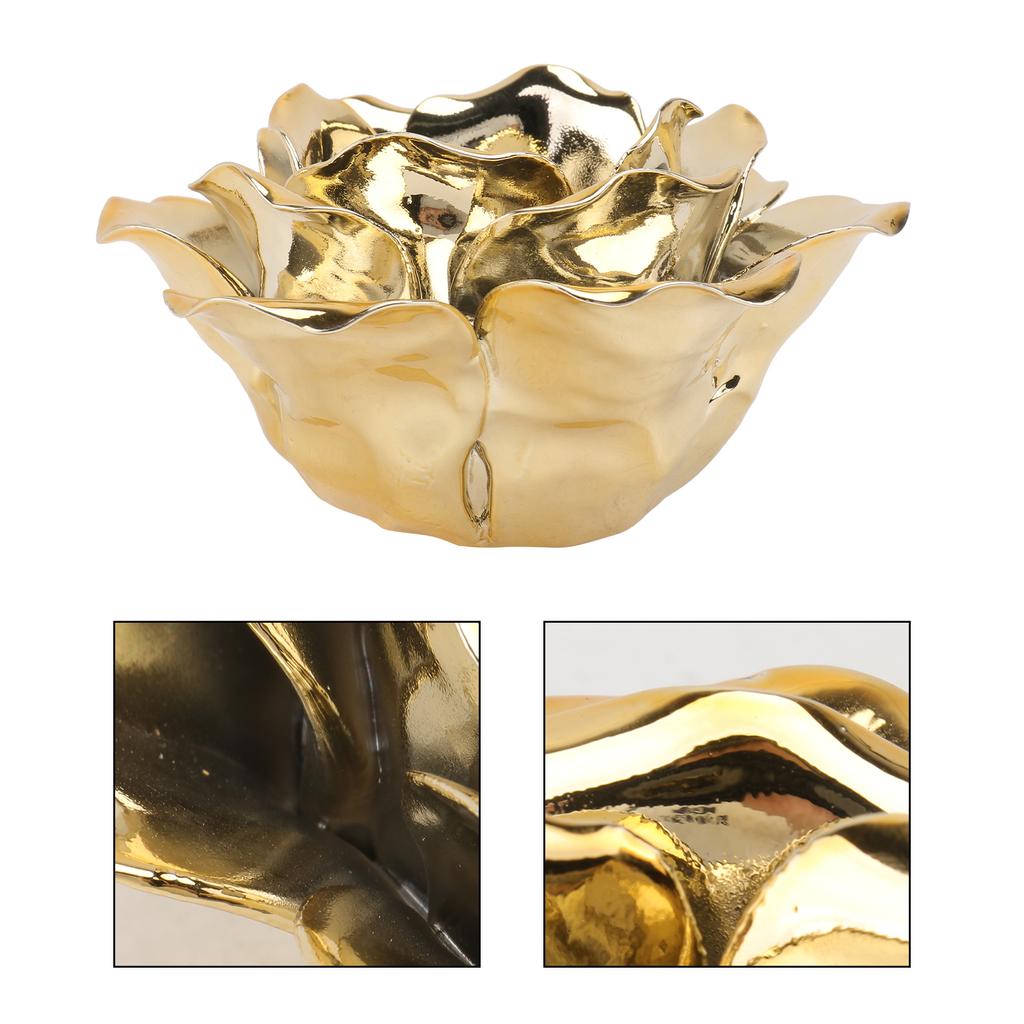 Flower Candlestick Decorations Candleholder Ornament Delicate for Dining Room Household Iron Wrought Elegant