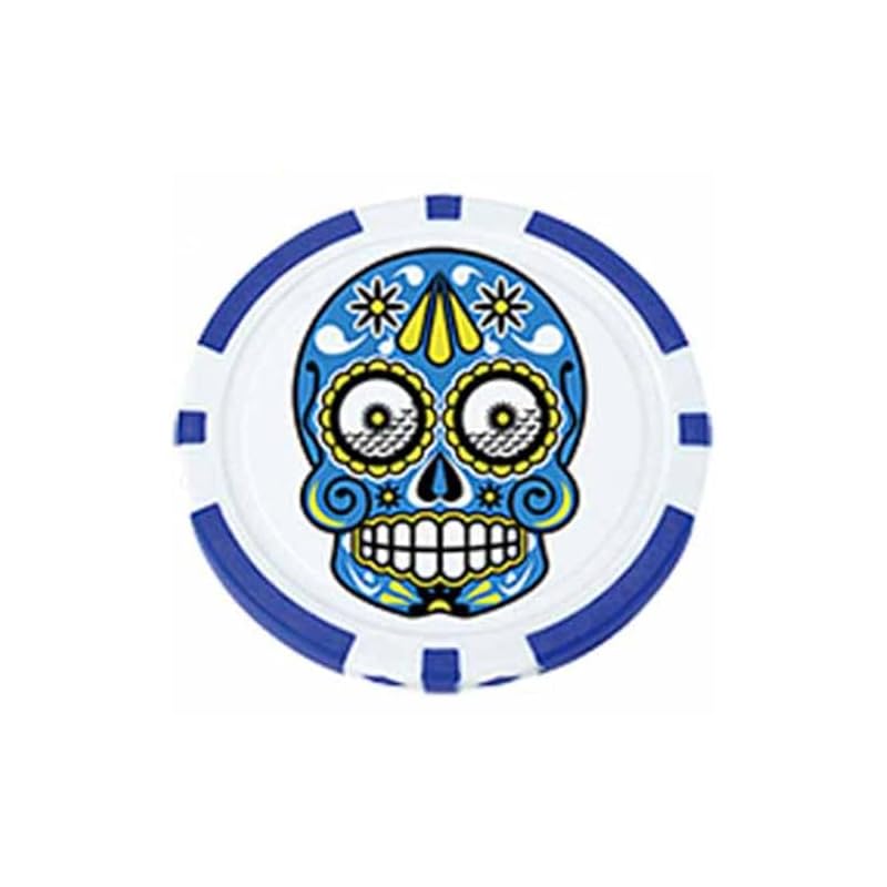 LITE Poker Chips MX Skull Blue X-768 (640)