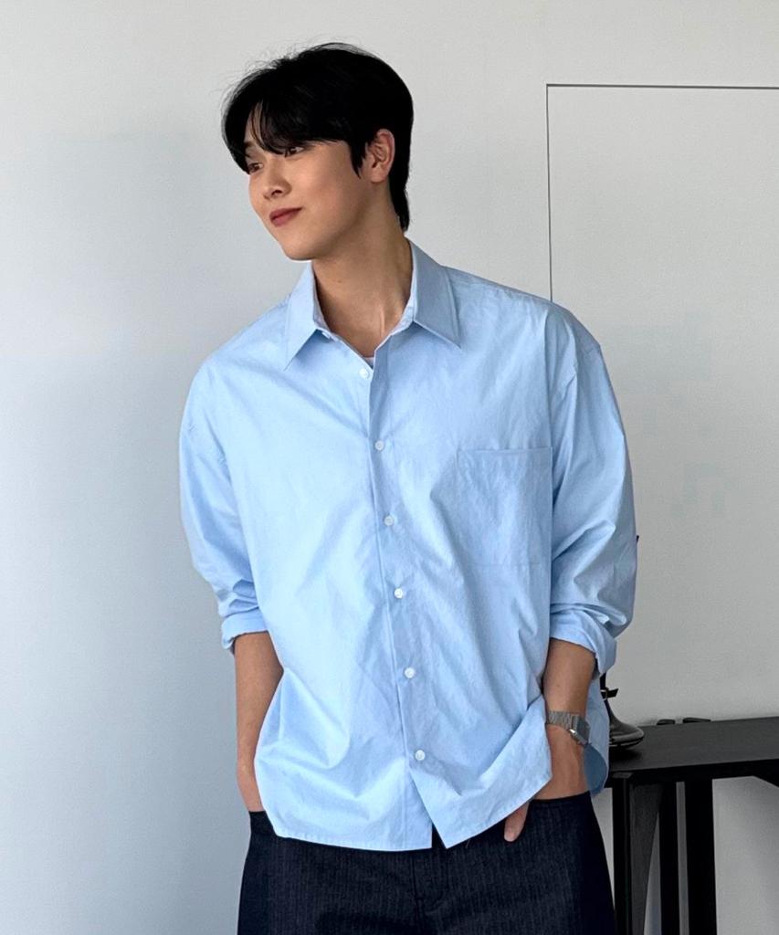 HYOJI 26 Ss Semi-Crop Bio-Washed Shirt (8 Colors)