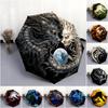 1pc Dragon, dinosaur pattern Umbrella Portable Folding Umbrella Iron Frame Hole Bone Structure Outdoor Home Umbrella