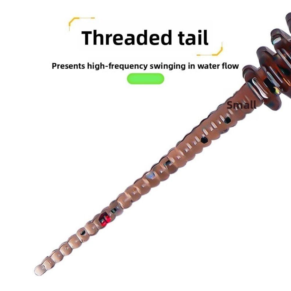 10pcs Set Threaded Light Water Dance Skirt Apron Soft Material Wild Design Needle Tail Swimbait Black Pit Fishing Lure Set