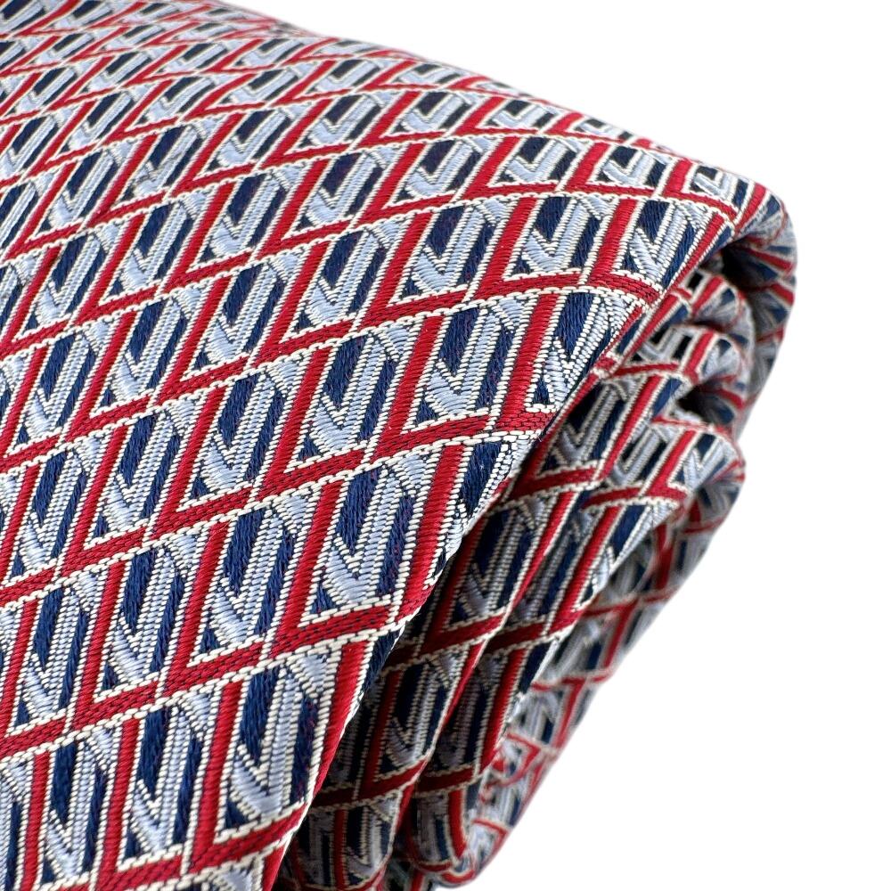 LOUIS VUITTON LV all-over print silk tie gray silk Used