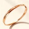 Korean Roman Numeral Diamond Bracelet - Fade-Resistant Stainless Steel, Fashionable Simple Jewelry.