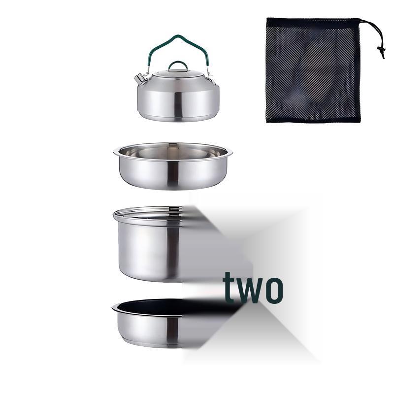 Gongziyu Folding Handle Outdoor Cookware Set