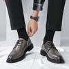 Pohodlí Pánské Kancelářské Obchodní Šaty Kožené Baleríny Pánské Kožené Svatební Boty 2024 Pánské Venkovní Kožené Boty s Kulatou Špičkou a Gumovou Podrážkou
