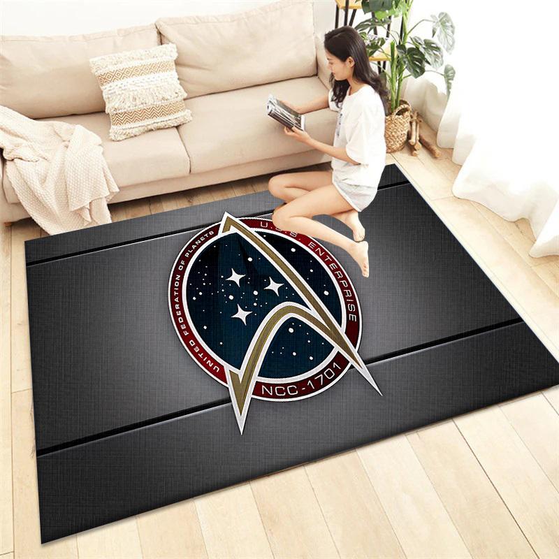 Star Trek HD Printed Carpet Living Room Home Decor Sofa Table Rug Anti Slip Chair Cushion Lounge Mat Picnic Camping  Art