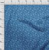 oneOone Cotton Flex Medium Blue Fabric Asian Block Dress Material Fabric Print Fabric By The Yard 40 Inch