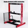 ATx M ATX  ITX Open Chassis Vertical Overclocking Open Aluminum Frame Chassis Rack Red