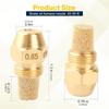 Ugello Metallico per Getto d'Olio Bruciatura Olio Ugello Bruciatura 80 Gradi 0.65/0.75/0.85 Ugello Bruciatura Olio Esausto Caldaia Riscaldatore Combustione