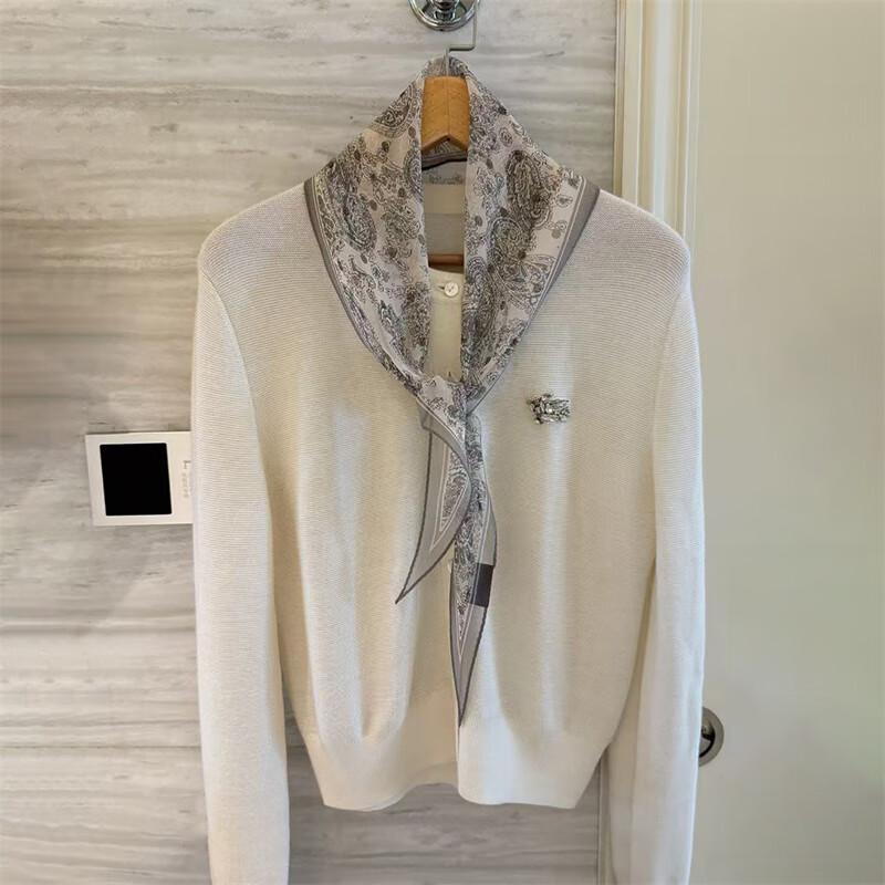 NINA SOLOR Lightweight Silk Georgette Diamond Scarf