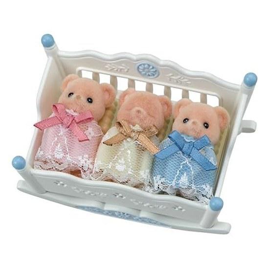 Sylvanian Families Doll Biscuit Bear Triplet Healthy Set FS-63 ST Mark Certification Ages 3 Up Toy Dollhouse EPOCH
