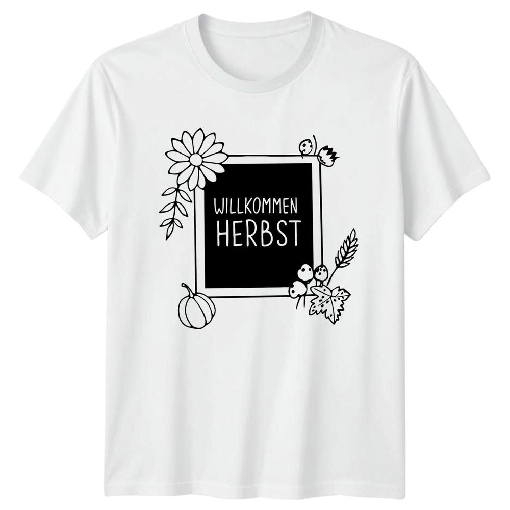 WillkomUnisex Herbst Unisexs TShirt GerUnisex Autumn Nature Autumn Gift For Her S