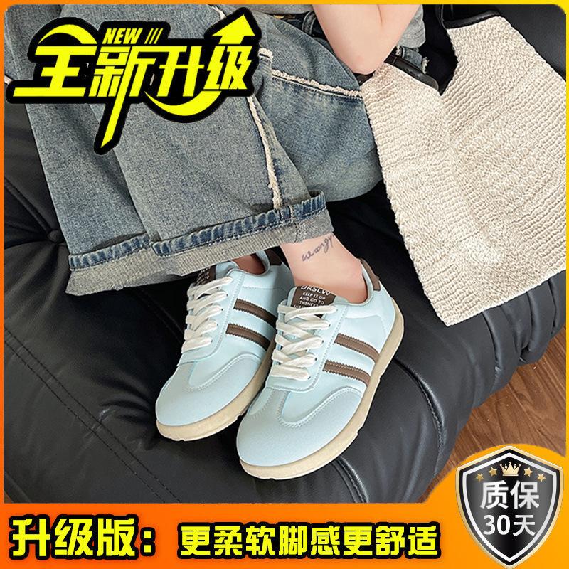 Versatile lace-up thick baseplate shoes women's spring niche fashion sports shoes casual retro
