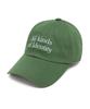 AKIII CLASSIC Vintage Color Lettering Ball Cap Green