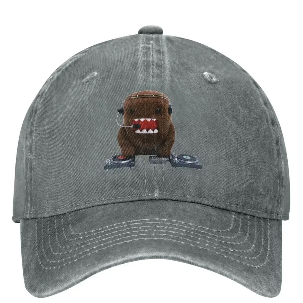 DJ Domo Kun Washed Baseball Cap Japanese Doll Classic Hip Hop Hats Summer Couple Women Outdoor Sport Designer Baseball Caps