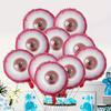10Pcs Halloween Red Eyes Aluminum Film Balloon Horror Party Decoration Scary and Horror Atmosphere Decoration Supplies