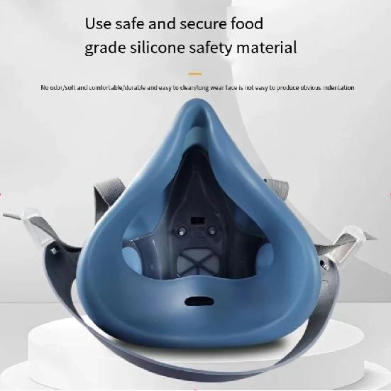 7502 Silicone Respirator Gas Mask With 2097 Filter Goggles Set For Epoxy Dust Paint Organic Vapor Formaldehyde Welding Grinding Mass Air Flow 3