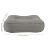 1 Pc Gray PVC Inflatable Travel Pillow Foot Rest Pillow Kids Flight Sleeping Resting Pillow On Airplane Car Bus Pillow Foot