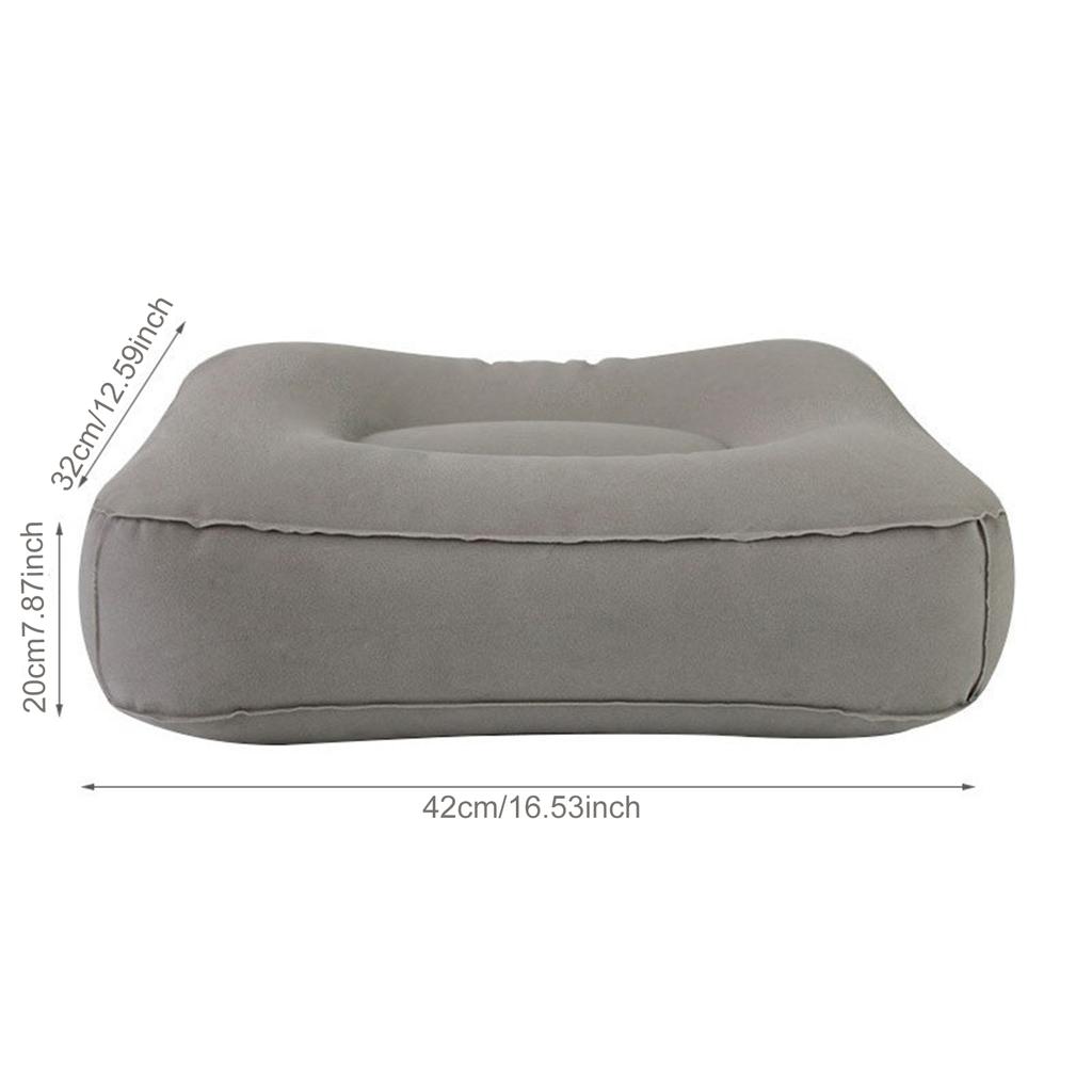 1 Pc Gray PVC Inflatable Travel Pillow Foot Rest Pillow Kids Flight Sleeping Resting Pillow On Airplane Car Bus Pillow Foot