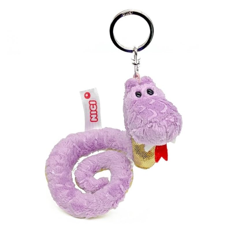 

[Niki] key ring snake 10cm Purple x gold 2025 kids
