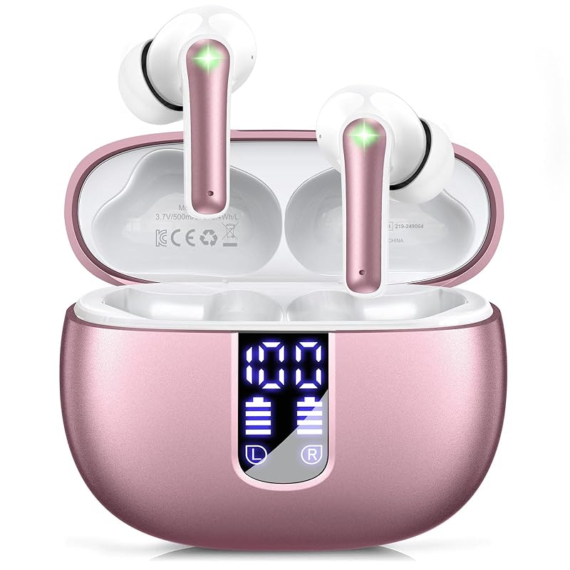 

earphones bluetooth Wireless earphones [2025 new arrival/professional grade earphones] foxotin Bluetooth5.3 technology 48 hours playable automatic