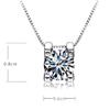 Inlaid Zircon Necklace Short Fashion Crystal Pendant