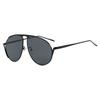 Fashion Oversized Pilot Sunglasses Goggle Women Men Vintage Punk Metal Frame Sunshade Glasses Luxury Trendy Chic Eyewear UV400