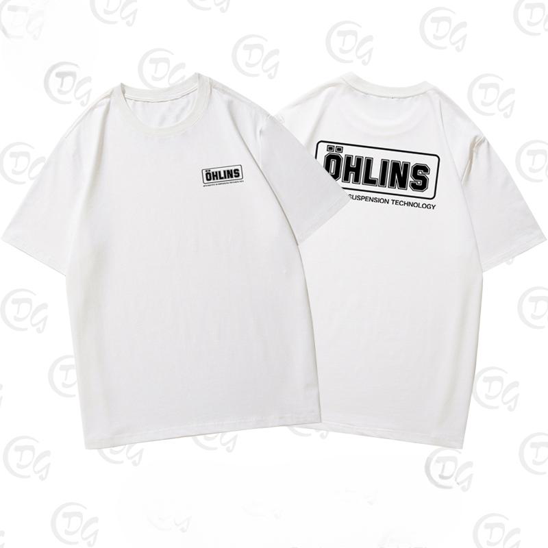 2025 Sweden OHLINS Motorcycle Shock Absorber Modified Short-sleeved T-shirt Male and Female Cyclists Riding Clothes