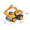 Inertia Excavator Bulldozer Models Plastic Car Classic Construction Model  Boy Children