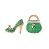 LATS Asymmetric Unique Handbag & High Heel Shoes Shape Earrings for Women Bohemia Small Jewelry Accessories