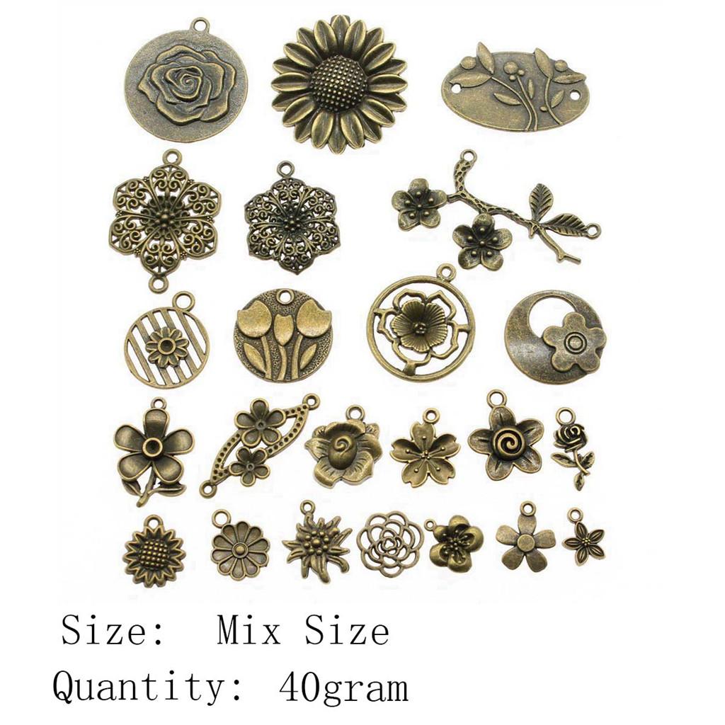 Mother's Day Charms For Earrings Mix Mixed Plant Animal Charms Pendant Souvenir Cell Phone Pendant