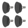 4PCS Furniture Levelers Screw in Leveling Feet with Non Slip Rubber Pad for Dining Table Chair Sofa Fitness Equipment