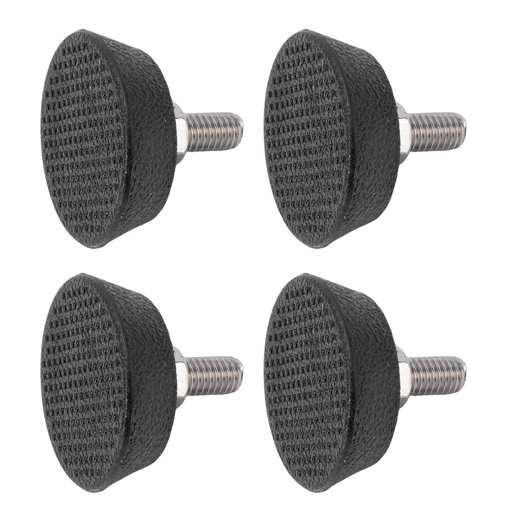 4PCS Furniture Levelers Screw in Leveling Feet with Non Slip Rubber Pad for Dining Table Chair Sofa Fitness Equipment