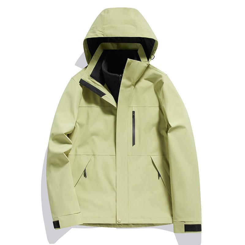 Men Women 3-in-1 Waterproof Windproof Winter Jacket With Removable Fleece Liner Skiing Hiking Camping Outdoor Activities