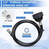 Salon Sprays Head Attachment Shampoo Bowl Sink Hose with Sprayer for Shampoo Bowl Faucet Vacuum Breaker 1/4inch Thread