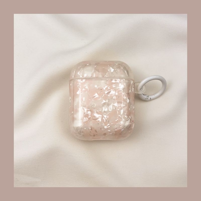 

для Apple Pro Чехол для наушников Второе поколение Беспроводной Bluetooth Третье поколение Aipods2 Поколение Airpodpro Четвертое поколение 5 Пятое поколение AirPods 4 [Gradient pink shell pattern] send Hook