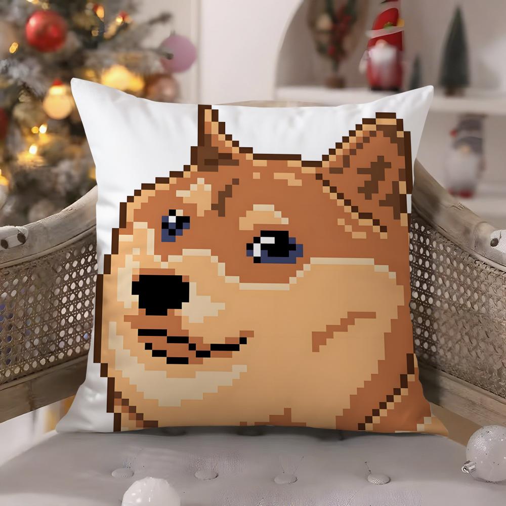

Dogthemed memes are trending online Pillow Case Comfort Sofa Bed Silky elegant Invisible zipper Decorative cushion cover 30X30cm