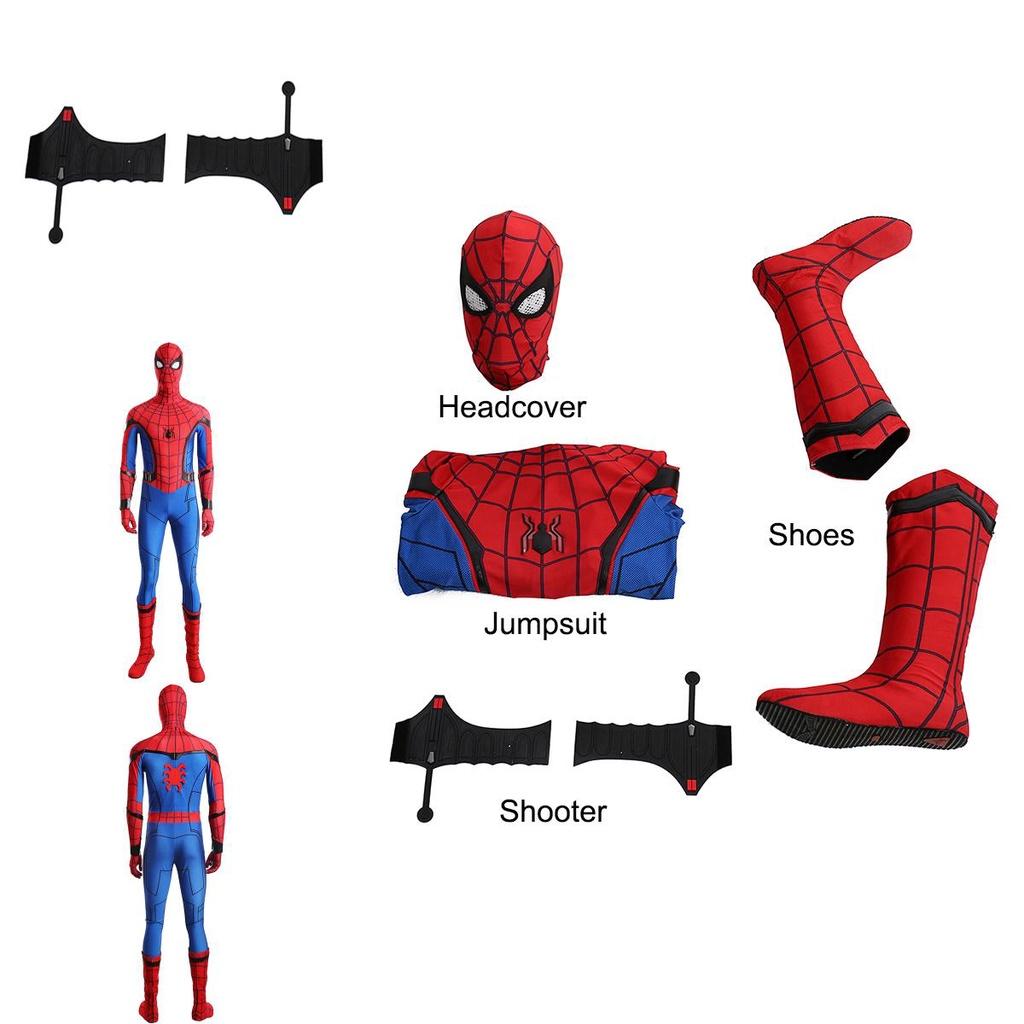 Stunning Spiderman Homecoming Cosplay Costume With Exquisite 3d Printed Design