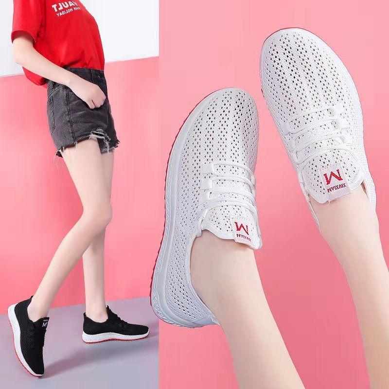 Women's Shoes Breathable Sports Shoes Non Slip Casual Hollow Out Shoes Running Shoes Summer Women's Shoes