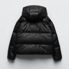 Women's Winter Padded Thickened Short Solid Colour Down Jacket Casual Zip Hooded Section Warm Outerwear