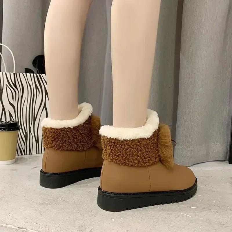 Fashion Elegant With Low Heels Plus Warm Womens Ankle Snow Boots Sale Demi-season New In Gyaru Spring Autumn Y2k Booties Shoes for Women